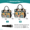 thumbnail image 2 of Mushroom and Flower Grids Cooler Bag Lunch Bag Soft Cooler Cooling Tote Insulated Lunch Box for Adult Men Women, 2 of 6