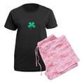 thumbnail image 5 of CafePress - Green Irish Pride Shamrock Rocker Women's Dark Paj - Women's Short Sleeve Print T-Shirt and Pants Dark Cotton Pajama Set, 5 of 7