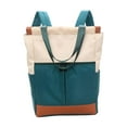 thumbnail image 1 of Tote Daypack Backpack Wide College Business Bag Rucksack Green, 1 of 8