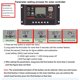 thumbnail image 4 of Regulador de panel solar Controlador de carga de batería Pantalla LCD Gestión completa de carga PWM de 4 etapas, 30 A, Negro, 3 botones Eigraketly HA5851-09B, 4 of 6