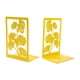 thumbnail image 4 of Sujetalibros de hojas de ginkgo para estanterías, estudio, moderno soporte para libros, sujetalibros. Amarillo, 4 of 9