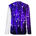 thumbnail image 5 of Wolfast Blouse Décontractée à Manches Longues Imprimée pour Femmes, Col en V, Ourlet Asymétrique, Amincissant, Violet, m, 5 of 5