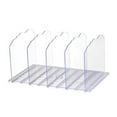 thumbnail image 1 of Organizador divisor de estantes, divisores de estantes de armario para dormitorios, salas de manualidades, práctico divisor organizador de armario 5 filas y claro, 1 of 7