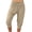 Khaki, variant on Women's Capri Pants Cropped Joggers with Pockets Workout Pants Athletic Boho Palazzo Trousers Bermuda Shorts,Orange,S