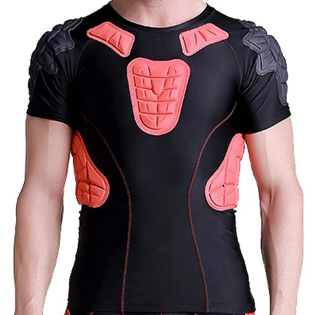 Men's Padded Football Protective Gear Set Training Suit for Soccer Basketball Paintball Rib Protector