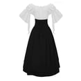 thumbnail image 3 of Women’s Gothic Renaissance Style Top and High Waist Button Skirt Two Piece Outfit, 3 of 4