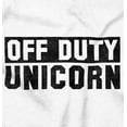 thumbnail image 2 of Off Duty Unicorn Fantasy Womens Slim Fit Graphic Tee Brisco Brands S, 2 of 5