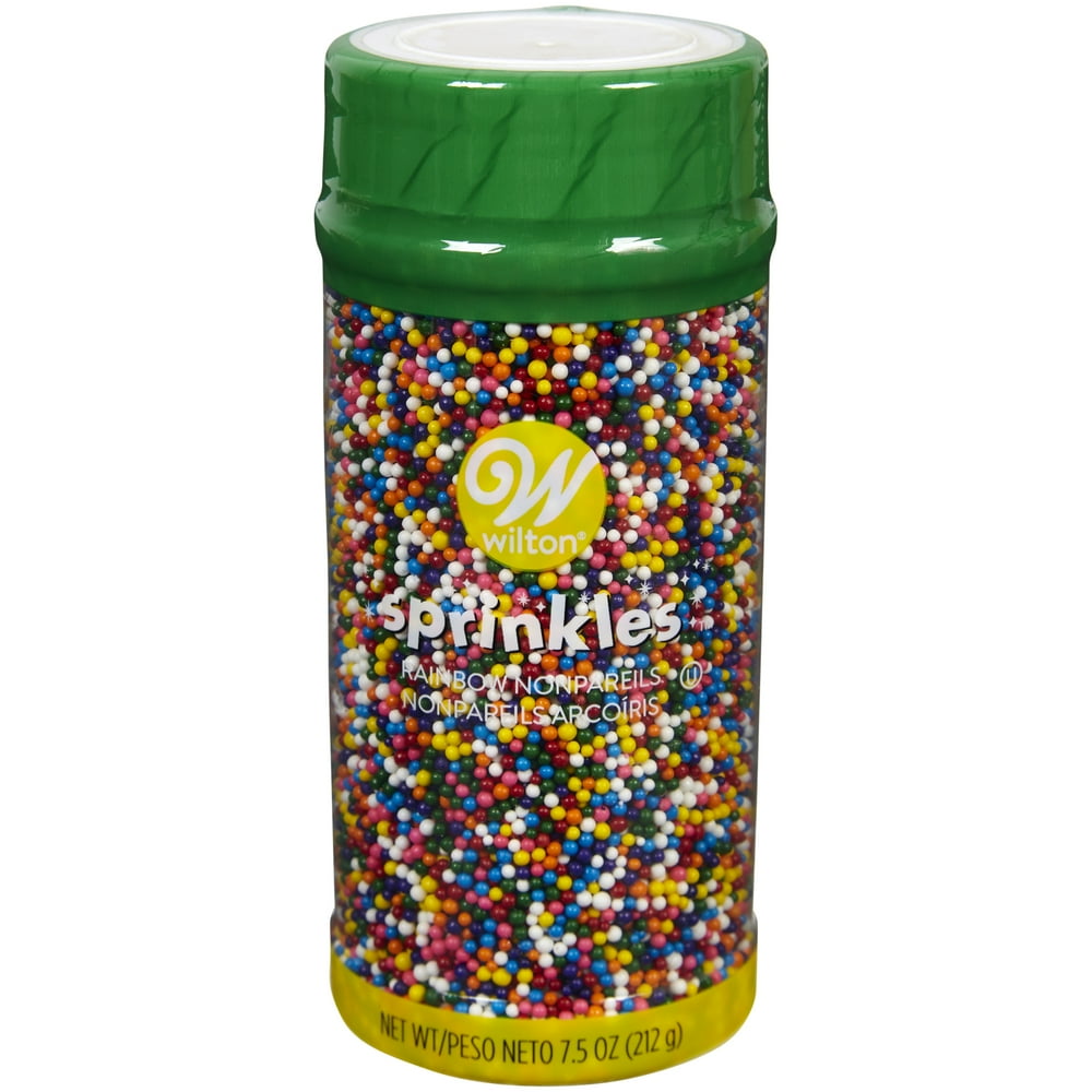 Wilton Rainbow Nonpareil Sprinkles, 7.5 oz. - Walmart.com - Walmart.com