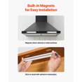 thumbnail image 6 of VEVOR Under Cabinet Lighting, 2 PCS, 40 LED Motion Sensor Lights, Rechargeable Battery Operated Closet Lights with Remote Control, Wireless Under Counter Light for Cabinets, Bookshelf, Stair, 6 of 9
