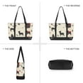 thumbnail image 6 of FORMRS Canvas Laptop Tote Bag for Women with 15.6" Computer Compartments Shoulder Handbag, Christmas Forest, 6 of 7