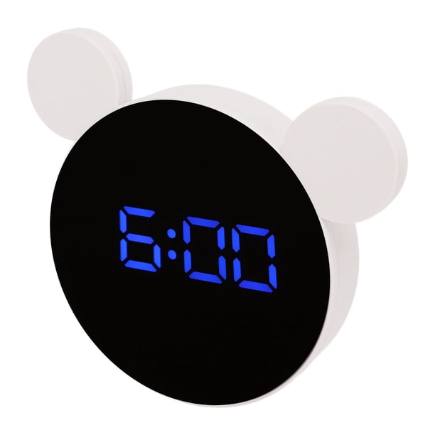 Reloj despertador digital con espejo, reloj despertador digital con espejo, reloj despertador para niños, reloj con espejo elaborado con cuidado