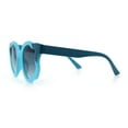 thumbnail image 6 of Unique Cloud Shape Thick Plastic Horn Rim Retro Sunglasses Blue - Smoke, 6 of 8