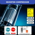 thumbnail image 3 of Dextrus 9000 BTU Mini Split Air Conditioner with Heat Pump, WiFi & Alexa, 19 SEER2, Covers 450 sq ft, 3 of 11