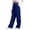 A-Blue2654, variant on XIAONU Women's Solid Wide Leg Pants Drawstring Closure Side Pockets Trousers