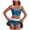 Navy, variant on GEWSEY High Waisted Sporty Bikini Sets for Women Ruched Lace Up Bikini Tops & Swim Skirts 2 Piece Bathing Suits Swimsuit (Black, XXL)