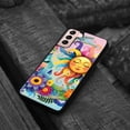 thumbnail image 4 of WIRESTER Shockproof Soft Rubber Cover Case for Samsung Galaxy S21+ Plus 6.7" 2021, Colorful Sad Moon Happy Sun, 4 of 5