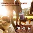 thumbnail image 5 of TIOVERY Dog Food Storage Container, 5-7 Lbs Airtight Pet Food Container, Cat Food Container Dispenser Plastic Bin with Pouring Spout, Portable Handle and a Collapsible bowl for Dogs Cats (Grey/6Qt), 5 of 8