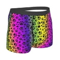 thumbnail image 3 of Daiia Animal Paw Rainbow Men's Underwear Boxer Briefs, Cotton Stretch Moisture-Wicking Underwear-Medium, 3 of 9