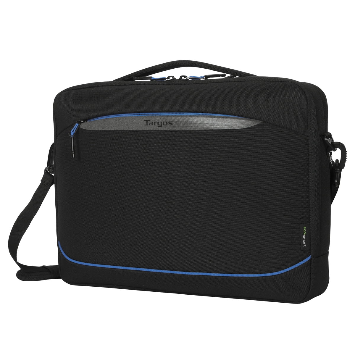 Targus 15–16” Coastline EcoSmart Briefcase, TBT940GL, Black/Blue