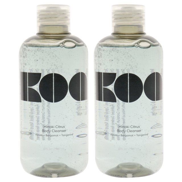Limpiador corporal Hinoki Citrus de KOA para unisex - Limpiador de 8 oz - Paquete de 2