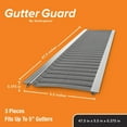 4 ft. L x 5 in. W Stainless Steel MicroMesh Gutter Guard (12 ft. Kit