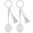 thumbnail image 1 of 2pcs Badminton Keychain Pendants Hanging Badminton Keychains Key Chain Pendants, 1 of 2