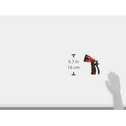 Dramm Heavy-Duty Metal Watering Nozzle 9-Pattern Dial - Rigid Nozzle - 1 Pack, Red