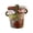 DF, variant on AOOOWER Fashionable Woman Face Resin Container Decorative Sculpture For bushes Or Display