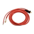 thumbnail image 3 of Wp26 Quick Connect Tig Welding Torch Gas-Electric Integrated Red Hose Cable Wire Wp26 Quick Connect Gas-Electric Integrated Red, 3 of 9