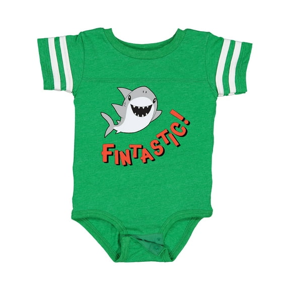 Inktastic Fintastic Cute Shark Boys or Girls Baby Bodysuit
