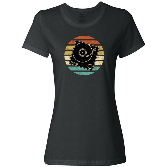 Inktastic Turn Table Record Player Retro Women's T-Shirt