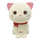 thumbnail image 3 of Cartoon Cat Plush Doll Cute Stuffed Kitten Rag Toy Elastic Soft Sofa Cushion Bedside Gift For Kids Girls 24cm, 3 of 5