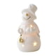 thumbnail image 2 of Muñeco de nieve iluminado, decoración navideña, adorno de escritorio, muñeco de nieve brillante coleccionable con campana, 2 of 9