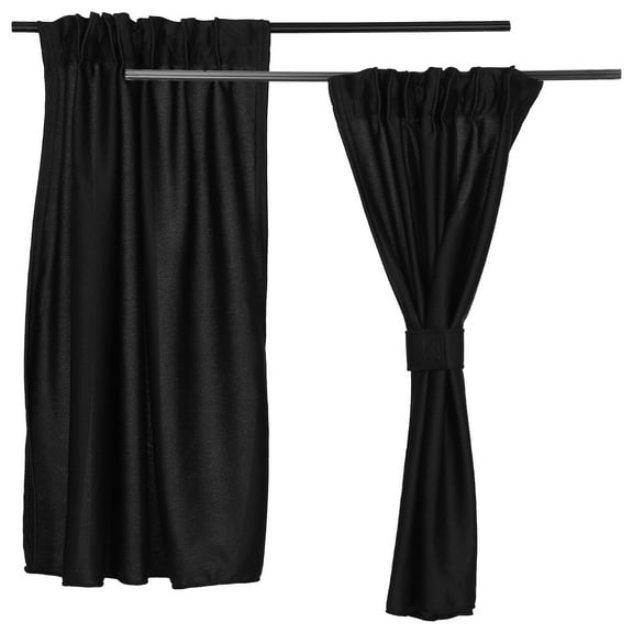 Masteelf Black Car Privacy Curtains with Sunblocking Fabric for Rear Windows Enhancing Comfort and Style