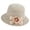 Yellow, variant on Women's Straw Sun Hat, Elegant Cloche Bucket Cap with Floral Ribbon Bow and Pearl Accent, Woven Breathable Beach Headwear for Summer Vacation, Tea Party, and Outdoor Travel Beige One Size