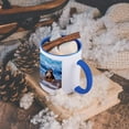 thumbnail image 5 of 3dRose, USA, California, La Jolla. Baby harbor seal on rock., 11oz Two-Tone Blue Mug, 5 of 7