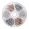 thumbnail image 1 of ifundom 750PCS Anti-corrosion Screw Eye Pin Hooks Assorted Color Iron for DIY Jewelry, 1 of 5