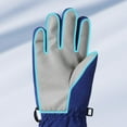 thumbnail image 2 of Eltusu Boys Snow Gloves, Soft Stretch Warm Waterproof Winter Mittens Dark Blue Size 4-12 T, 2 of 5