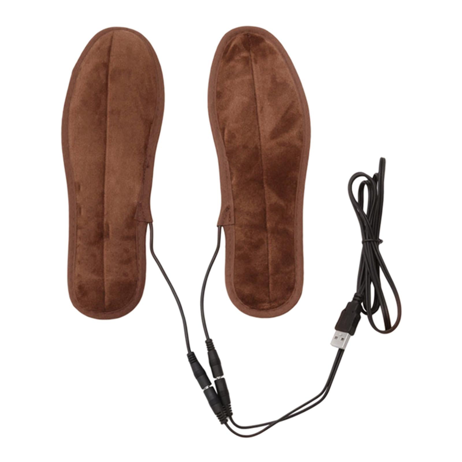 Electric Heated Shoes Insoles Socks Charging Winter Warming USB Rechargeable Pad 