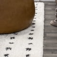 thumbnail image 5 of JONATHAN Y MOROCCAN HYPE 8 x 10 Area Rug, Pele Geometric Dot Shag - White/Gray, MOH400A-8, 5 of 11