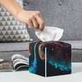 thumbnail image 6 of Yiaed Abstract Botanical Heart Print Tissue Box Cover, PU Leather Decorative Organizer for Tabletop, Bathroom, Car, Office Creative Decorative, 6 of 7