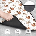 thumbnail image 3 of Wukai Rabbit And Squirrel Print Car Foot Mat Set of 4 Pieces, Anti-Slip Neoprene Auto Floor Mats Carpet, Universal Fit Automotive Floor Foot Mats Set for SUV, Van, Trucks, 3 of 6
