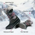 thumbnail image 5 of Dream Pairs Kids Boys & Girls Snow Boots Insulated Waterproof Winter Snow Boots KRIVER-1 GREY/MULTI Size 1, 5 of 6