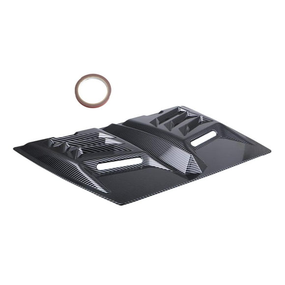 Cubierta decorativa para capó de ventilación de entrada de flujo de aire, piezas de repuesto resistentes Patrón de fibra de carbono