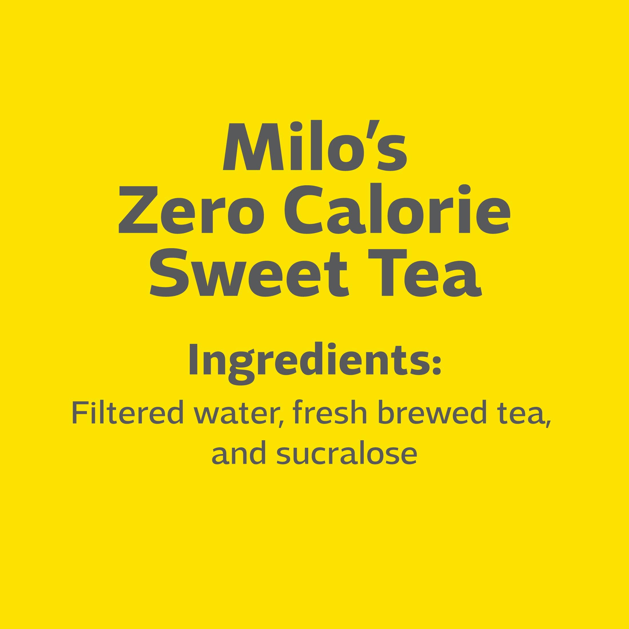 Milo's No Calorie Sweet Tea 20oz-Pack Of 6