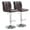 Darkbrown-2PC(Sliver Base), variant on SAETSFEG Bar Stools Set of 2, Thickened Seat Cushion Adjustable Swivel Bar Stool with Backrest, Counter Height PU Leather Bar Chairs for Kitchen Island, Dining Room, Black-A
