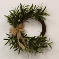thumbnail image 4 of New! Artificial Olive Wreath for Front Door - 20 Inch Faux Greenery Wreath with Burlap Bow & Olives - Modern Farmhouse Wall Decor, Year Round Spring Summer Wreath for Indoor Outdoor Wedding Entryway, 4 of 9