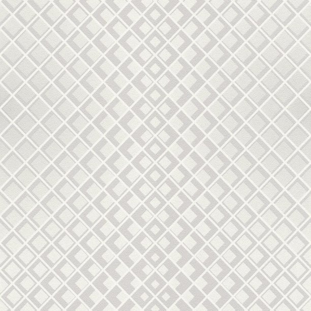 Rasch - Papel Pintado de Pared Modern Art Deco Diseño Ilusión de Diamante (Blanco, Gris)