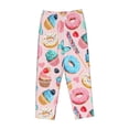 thumbnail image 4 of Xecao Cupcakes and Donuts Women's Straight Lounge Pajama Pants: The Epitome of Relaxed Sleepwear, 4 of 9
