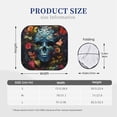 thumbnail image 3 of Cauagu Butterfly Flower Skull A Cauagu {designName} Print Foldable Car Windshield Sun Shade | Front Windshield Shade for Sun | Fits Small Sedans, Mini SUVs, Hatchbacks-Small, 3 of 6